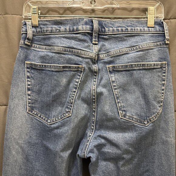 Gap 70s High Rise Flare Patch Pocket Hippie Boho Jeans Size 29 / 8 - Picture 5 of 11